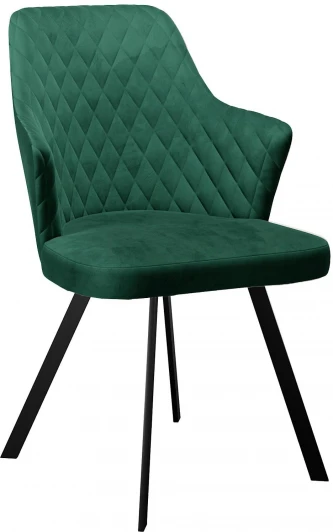 00-00076159 Стул DikLine 345 K13 изумруд, ножки черные арт.00-00076159