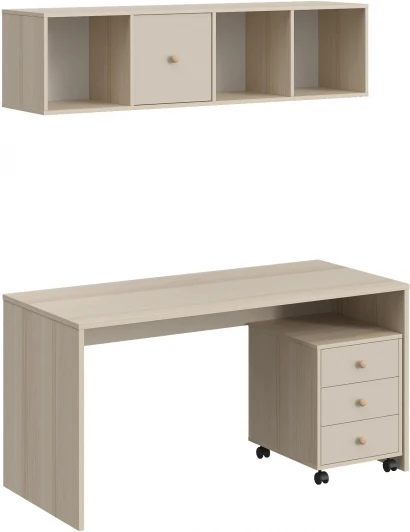 850341 Компьютерный стол Play ОГОГО Обстановочка! (ЛДСП/Бежевый) арт.850341
