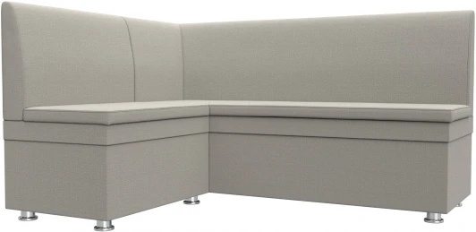 124130L Диван кухонный угловой Уют левый угол (Бежевый/Рогожка) Лига Диванов арт.124130L