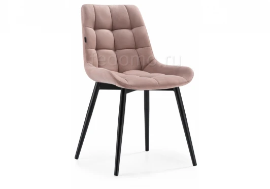 462123 Стул на металлокаркасе Алст черный / velutto 37