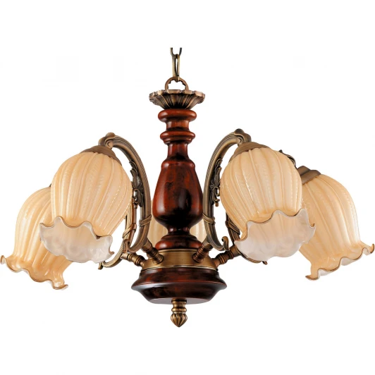 854-05-03 красное дерево+бронза Подвесная люстра N-Light 854 854-05-03 красное дерево+бронза