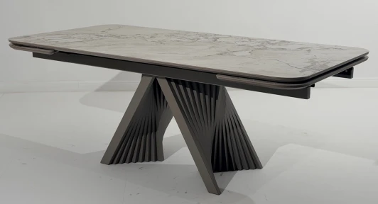 480M06201 Стол ГАМЛЕТ 200 цвет Гластонбери (Glastonbury Savia Matt), керамика / Латте каркас M-City 64765