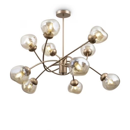 FR8017PL-10MG Потолочная люстра на штанге в виде молекул Freya Volani FR8017PL-10MG