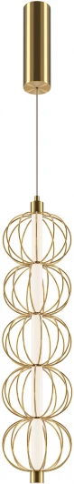 MOD216PL-L10G3K Подвесной светильник Maytoni Golden Cage MOD216PL-L10G3K (LED, 220V, на проводе, шарики)