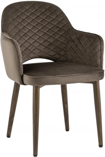 УТ000031303 Стул Stool Group Венера диамант велюр коричневый УТ000031303