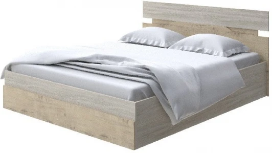 2015740 Без бренда Кровать Milton с подъемным механизмом (ЛДСП Ясень Шимо Светлый/Бунратти) 160x200