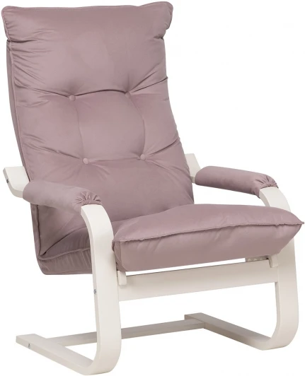 4687204063695 Кресло-трансформер Leset Оливер (Фанера,Березовый шпон,Металл,Велюр/Сиреневый) арт.4687204063695