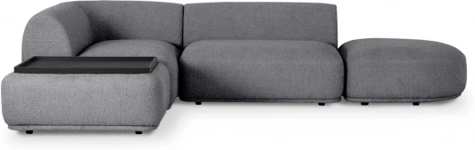 853891 Диван Fabro ОГОГО (арт.853891), (Букле,Ткань/Темно-серый)