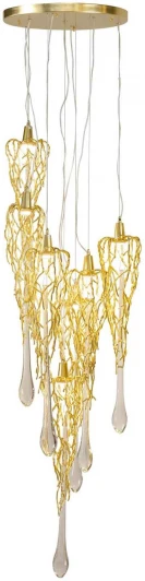 MANTECADO D600-7 GOLD Подвесной светильник AM Group MANTECADO D600-7 GOLD