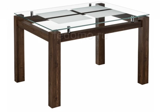 462084 Стеклянный стол Woodville Бран орех кантри 462084