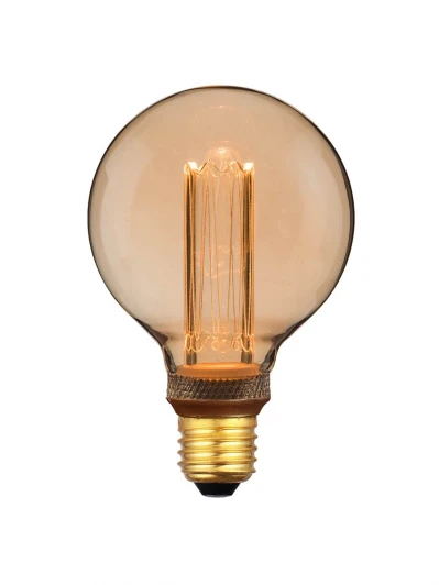 HL-2229 Лампочка светодиодная прозрачная/бежевая груша E27 4W Hiper Vein HL-2229