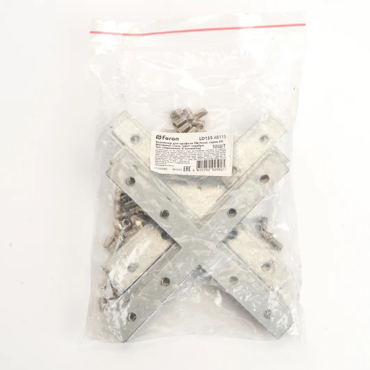 48115 Соединитель X для профилей CAB, LD155 Feron 48115