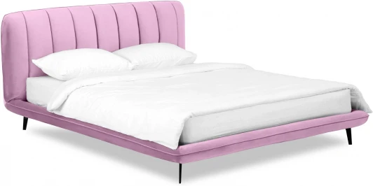 564344 Кровать Amsterdam ОГОГО (арт.564344), (Велюр/Сиреневый)