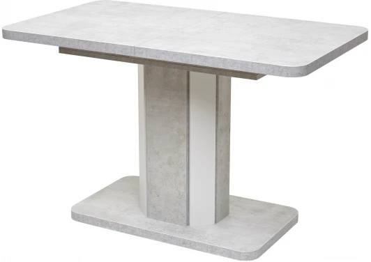 DEDSTORKBBET120 Обеденный стол M-City STORK Белый бетон/ Белый 120