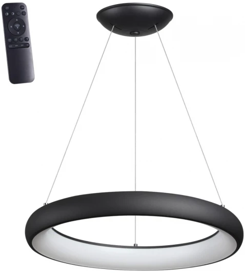 359024 Светильник подвесной диммируемый, с пультом ДУ (2.4G) LED 60W Novotech Fold 359024 OVER (регулировка яркости, 220V, на тросе, кольцо)