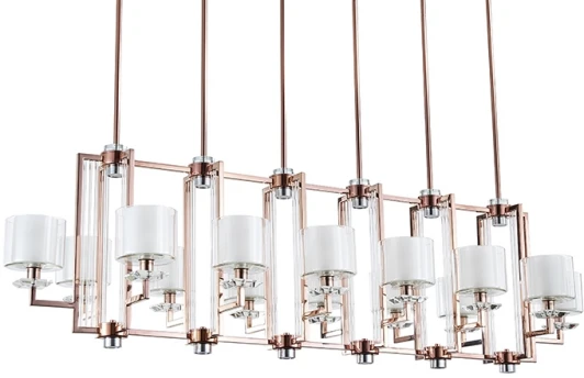 4408+6/S black nickel Потолочная люстра Newport 4400 4408+6/S black nickel