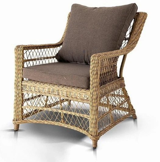 YH-C1881W "Гранд Латте" кресло из искусственного ротанга, цвет соломенный 4SIS арт.УТ-00000502