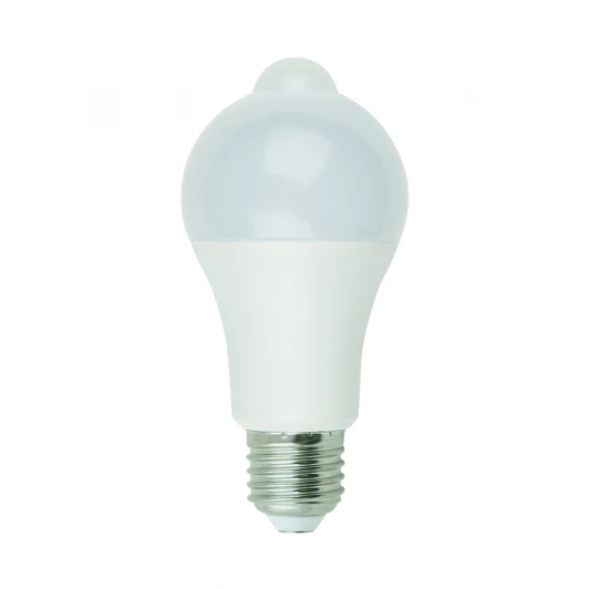 LED-A60-12W/4000K/E27/PS+MS PLS10WH Лампочка светодиодная шар белая E27 12W 4000K Uniel LED-A60-12W/4000K/E27/PS+MS PLS10WH