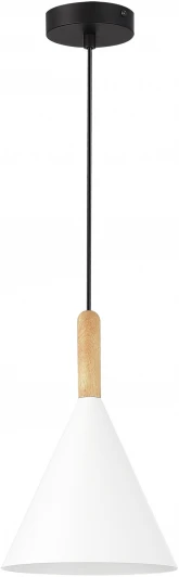 SLE1255-413-01 Светильник подвесной Evoluce Arket SLE1255-413-01 Черный/Белый E27 1*40W (220V, на проводе)