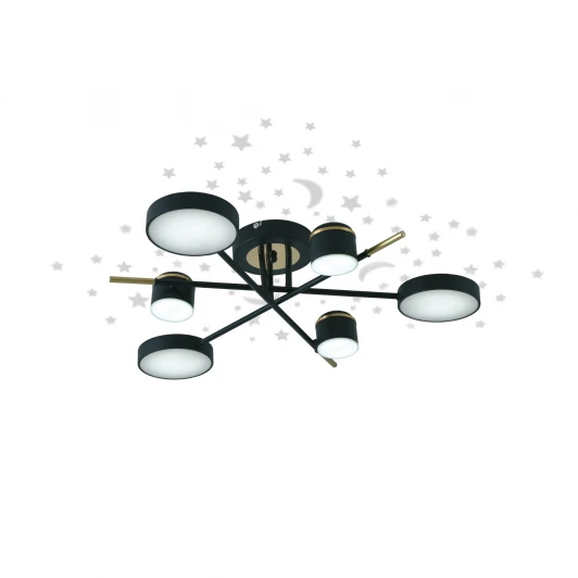 51631 0 Потолочная люстра на штанге светодиодная с ДУ Ritter Notte 51631 0