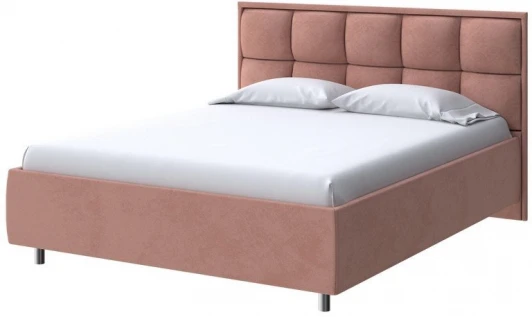 1935961 PROxSON Кровать Chessy без основания (Ткань: Велюр Ultra Амаретто) 120x190