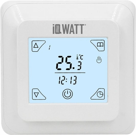 IQ THERMOSTAT TS WHITE Программируемый терморегулятор IQWatt THERMOSTAT TS (белый)