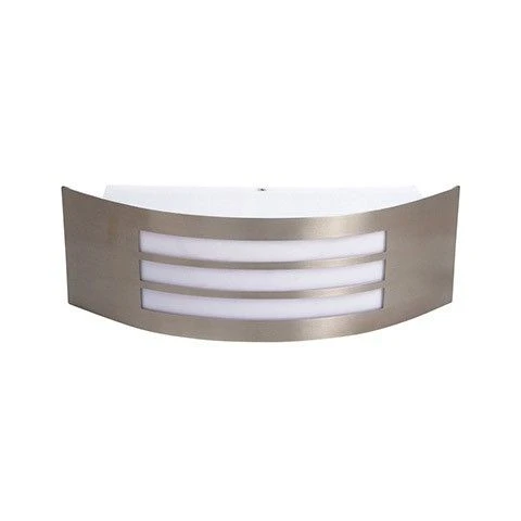 HL238 (075-009-0002) Светильник настенный уличный Horoz Mango, 1 плафон, никель с белым