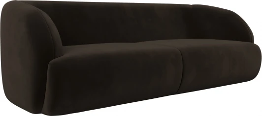 122194 Диван прямой Лига-041 (Коричневый/Микровельвет) Лига Диванов арт.122194