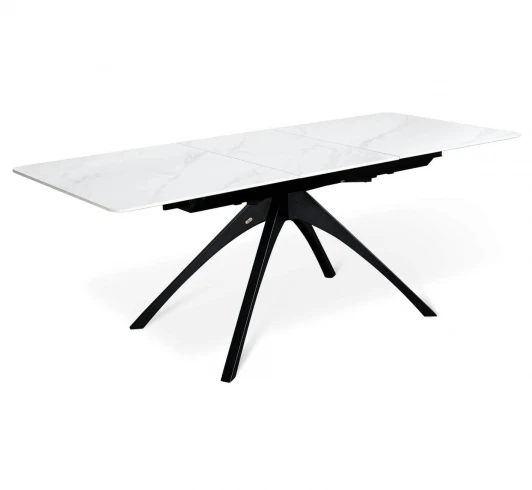 4278266901 Стол раскладной Sheffilton SHT-T76 белый мрамор/черный 4278266901