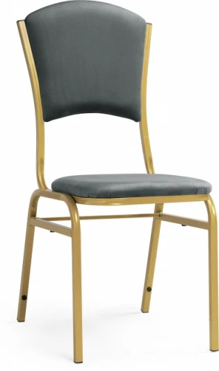 587871 Стул на металлокаркас Арналд (Арналд серый / золотой) Woodville арт.587871