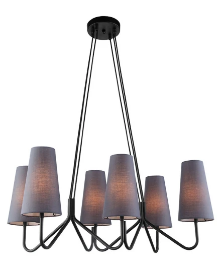 4007/6P-BK-GR-BL Подвесная люстра Lumien Hall Либера 4007/6P-BK-GR-BL