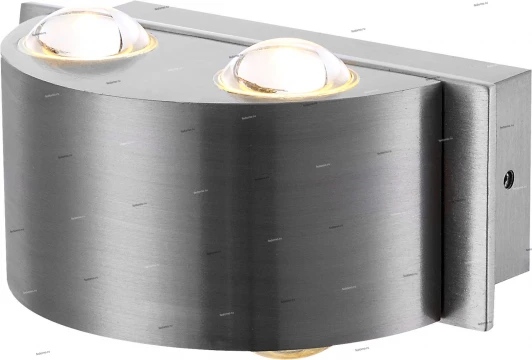 34177-4 Светильник настенный уличный светодиодный Globo Line, 4 плафона, никель, прозрачный