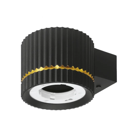 WSL-GX53/W18BG Настенный светильник Wolta WSL-GX53/W18BG под лампу GX53 Черный / золотой NIMB