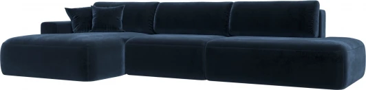 127756L Диван угловой Лига-036 НПБ Модерн Лонг левый угол Лига Диванов (Велюр) арт.127756L