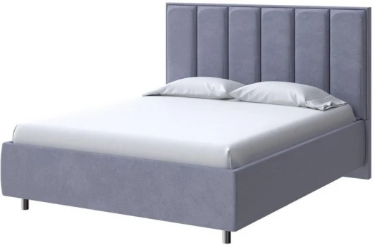 2016672 PROxSON Кровать Routa без основания (Ткань: Велюр Casa Благородный серый) 200x200
