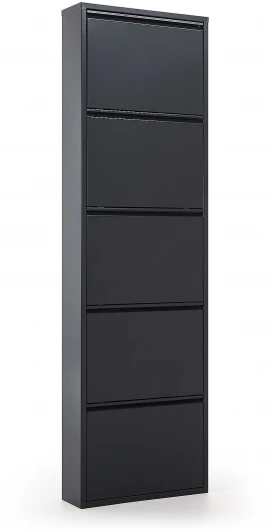 067549 Ящик для обуви La Forma (ex Julia Grup) Ode (Черный/ Сталь,Металл)