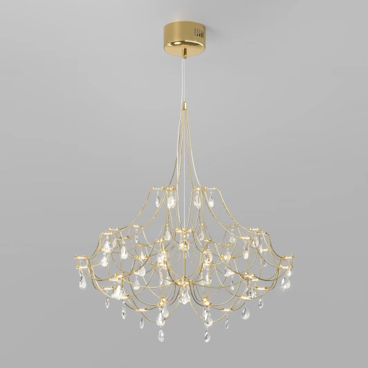 90400 LED Светодиодная люстра с декором из хрусталя и с пультом дистанционного управления Bogate's Adit 90400 LED