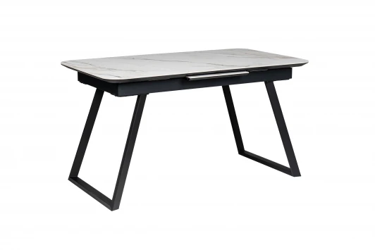 4103212h Стол Пеле раздвиж. 120-150 Керамогранит Светлый Мрамор