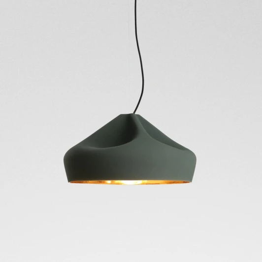 A636-407-4549-27K Подвесной светильник Pleat Box LED 47 темно-зеленый / золотой Marset A636-407-4549-27K (162107)