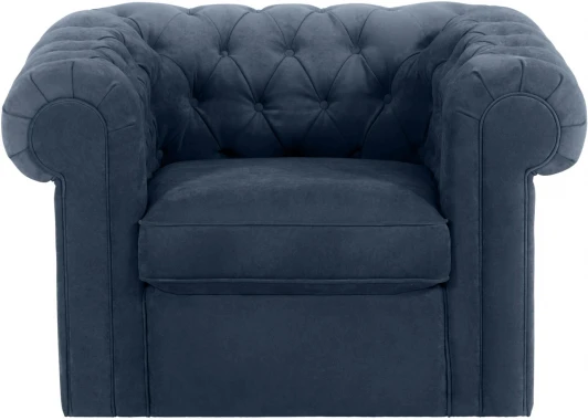 339869 Кресло Chesterfield ОГОГО (арт.339869), (Ткань/Синий)