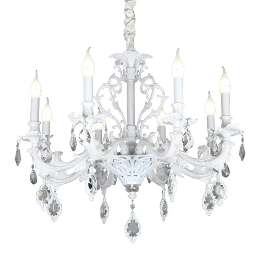 OML-74713-08 Подвесная люстра Omnilux Senis OML-74713-08 (220V, подвески, на цепи, подсвечник, свеча)