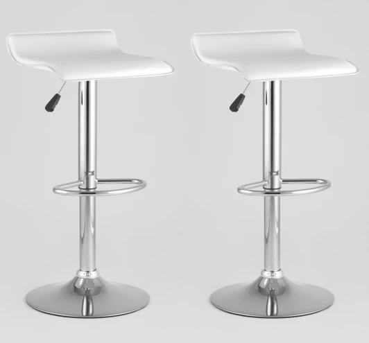 УТ000038606 Стул барный Stool Group Хай-Тек белый 2 шт