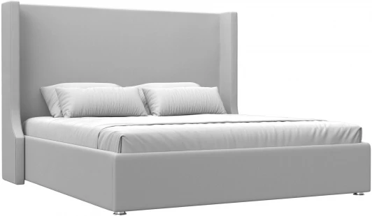 120736 Кровать интерьерная Ларго 180 (Белый/Экокожа) Лига Диванов арт.120736