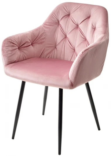 GDC120BLV52BLK Стул PERU BLUVEL-52 PINK, велюр