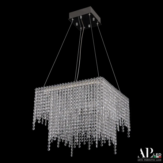 SH04.42.D.Ni.4000 Подвесная люстра светодиодная APL LED Sicilia SH04.42.D.Ni.4000 (220V, хрусталь, на тросе)