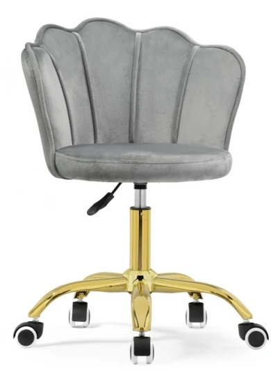 15538 Компьютерное кресло Woodville Bud grey / gold 15538