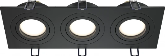 DL024-2-03B Встраиваемый светильник Atom GU10 3x50Вт Maytoni Technical DL024-2-03B (220V)