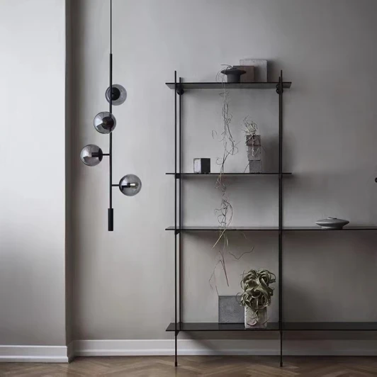 8149P/4B BK-SM Подвесной светильник iLamp Artis 8149P/4B BK-SM (220V, на тросе, шарики)