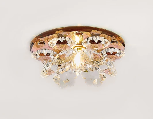 K440 BR Встраиваемый точечный светильник Ambrella Хрусталь Зеркальный K440 BR