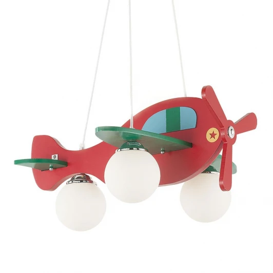 AVION SP3 ROSSO Подвесная люстра Ideal Lux Avion SP3 ROSSO